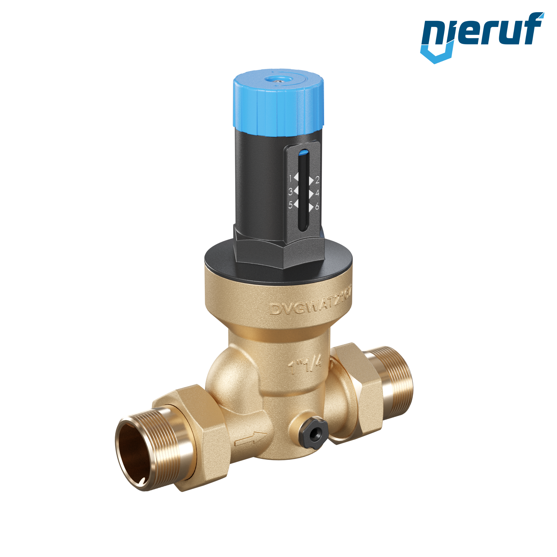riduttore di pressione acqua potabile 1 1/4" pollici DM09 ottone NBR 1.5 - 6.0 bar