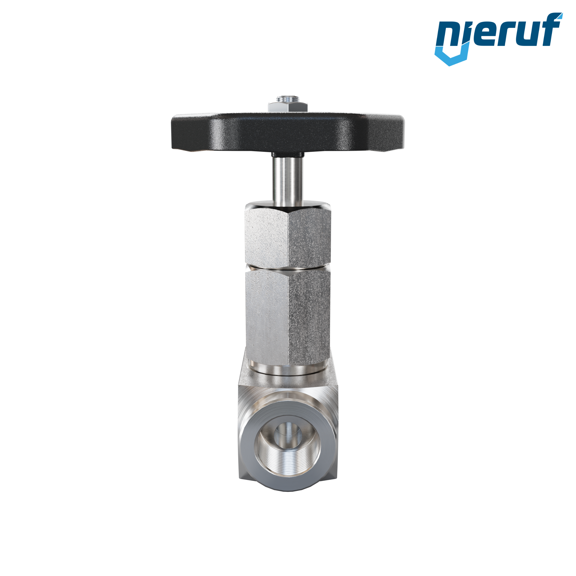 vanne à pointeau pour la vapeur 3/8" pouce NV03 acier inoxydable 1.4571