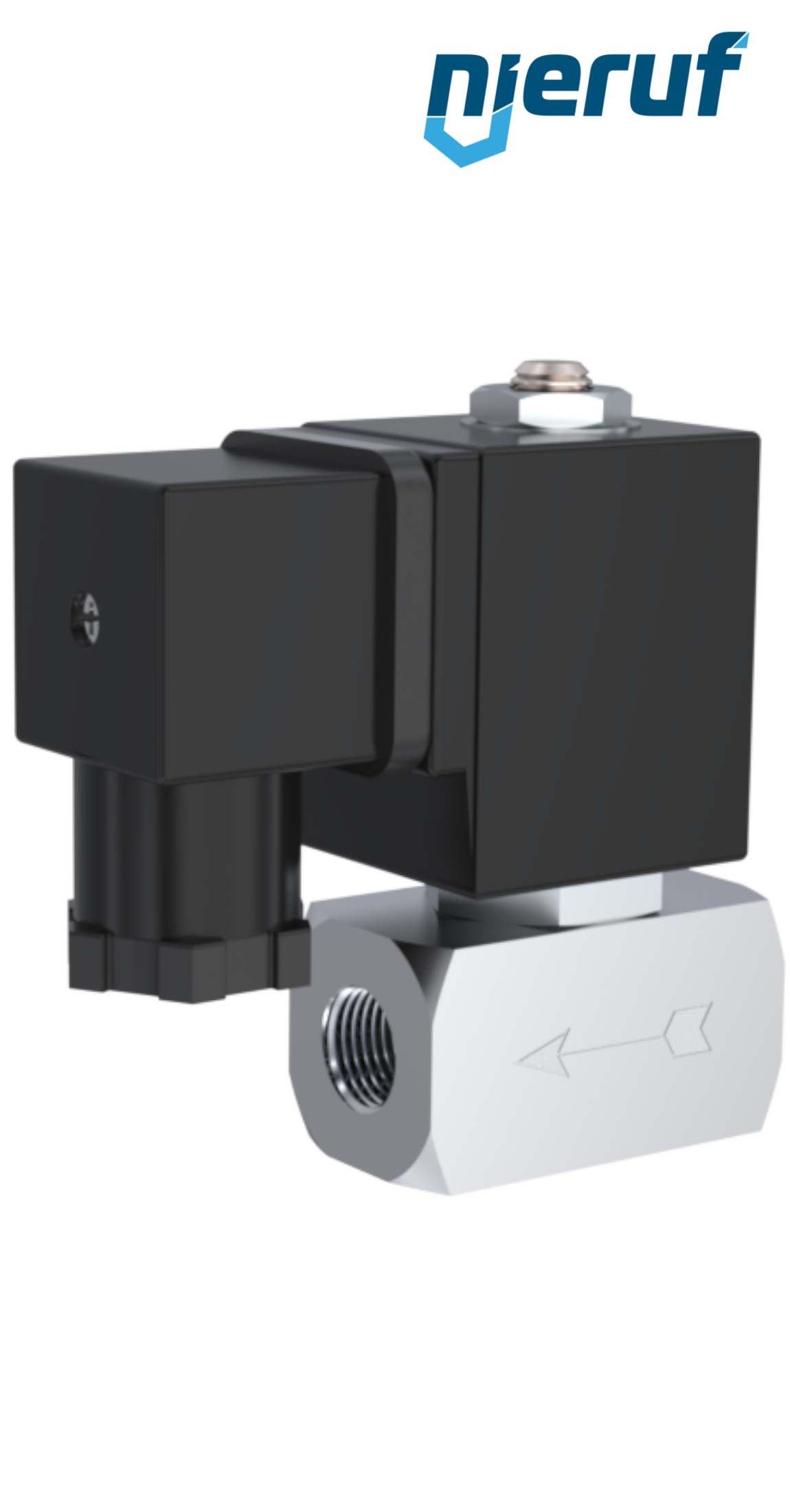 électrovanne DN1,0 G 1/4" pouce acier inoxydable EV08 FKM 24V DC
