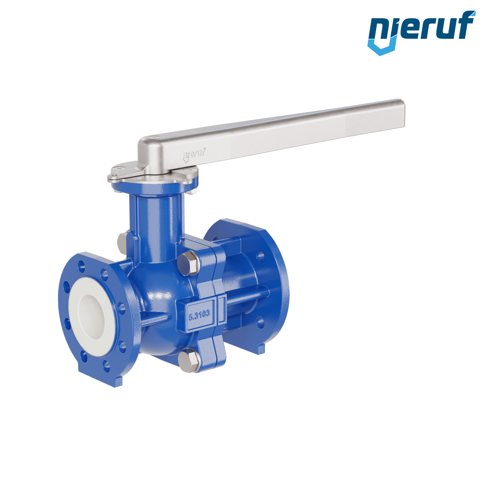 valvola a sfera flangiata PFA FK13 DN65 - 2 1/2" pollici PN10/16 in ghisa sferoidale 5.3103 con leva in acciaio valvola a sfera flangiata PFA FK13 DN65 - 2 1/2" pollici PN10/16 in ghisa sferoidale 5.3103 con leva in acciaio