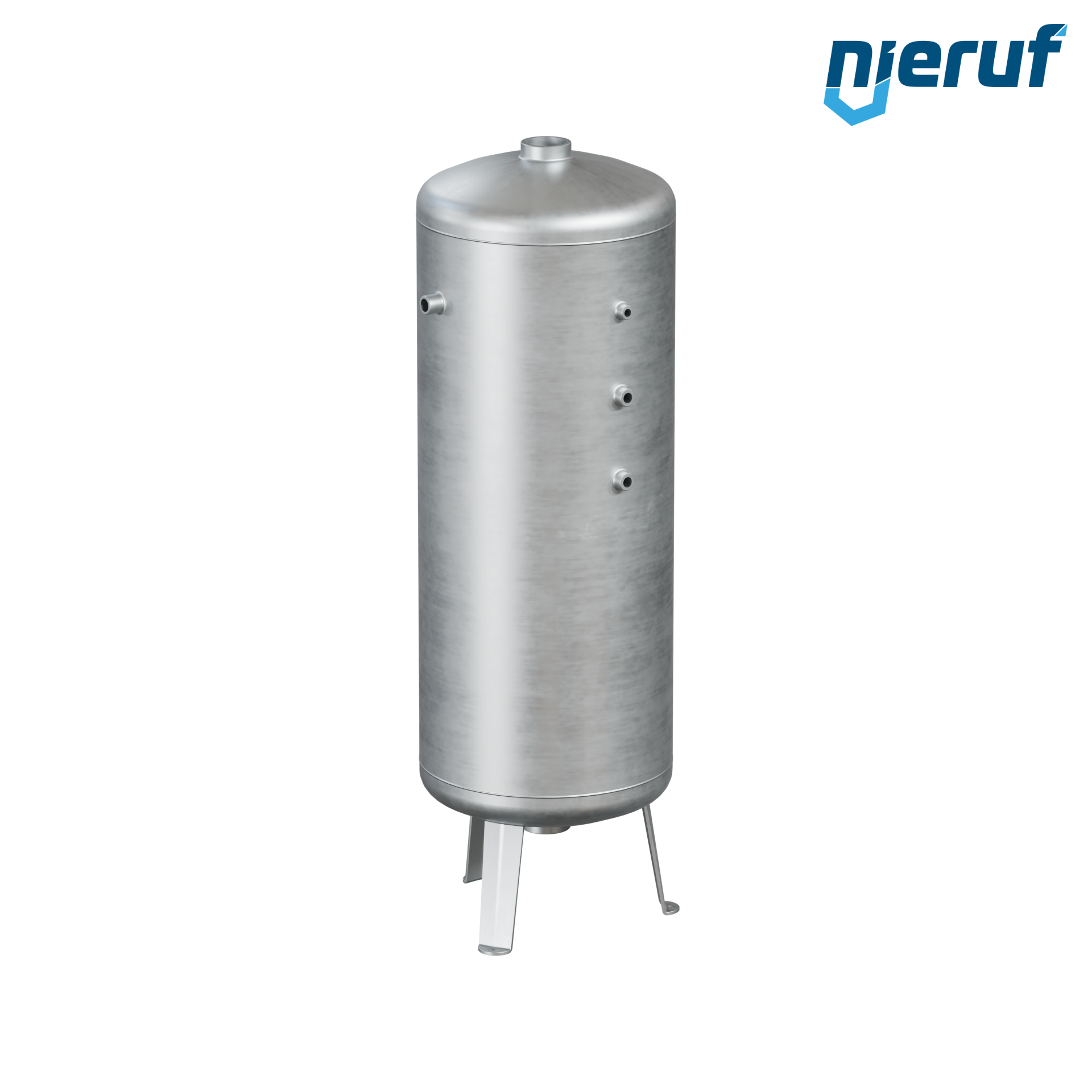 Réservoir sous pression debout BE01 90 litres, 0-16 bar, acier apprêté