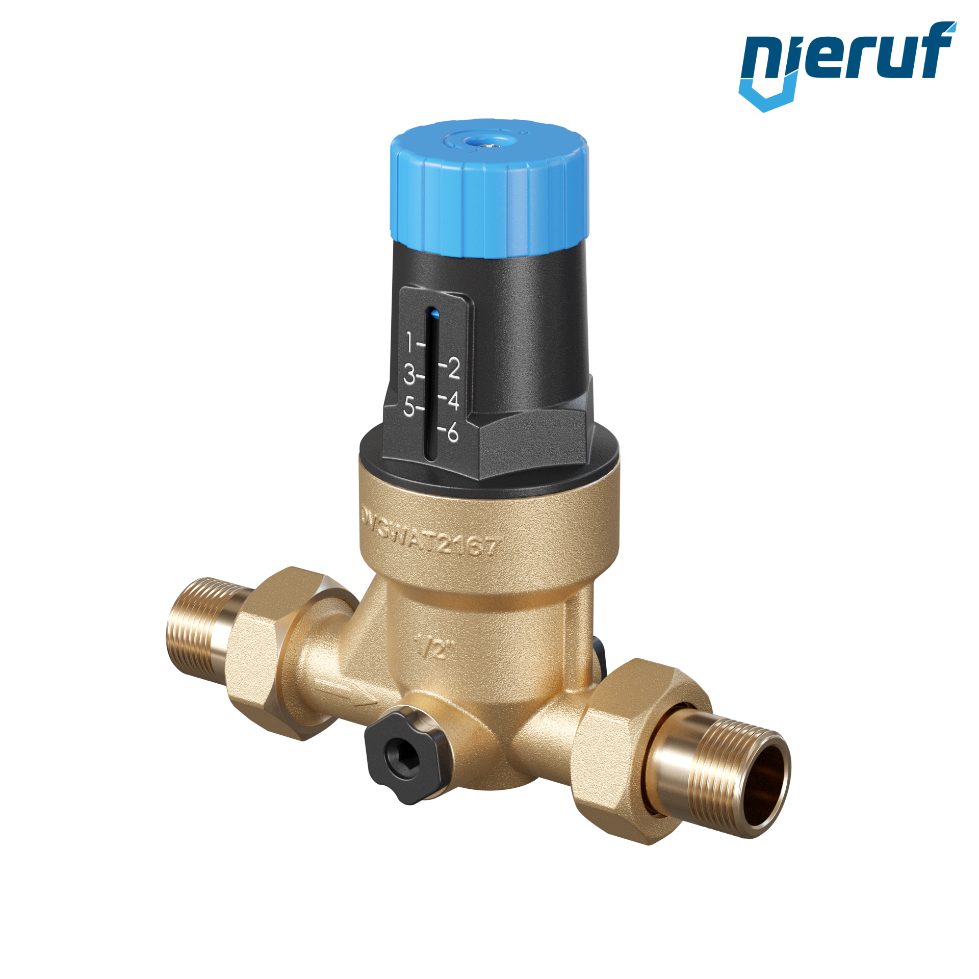riduttore di pressione acqua potabile 3/4" pollici DM09 ottone NBR 1.5 - 6.0 bar