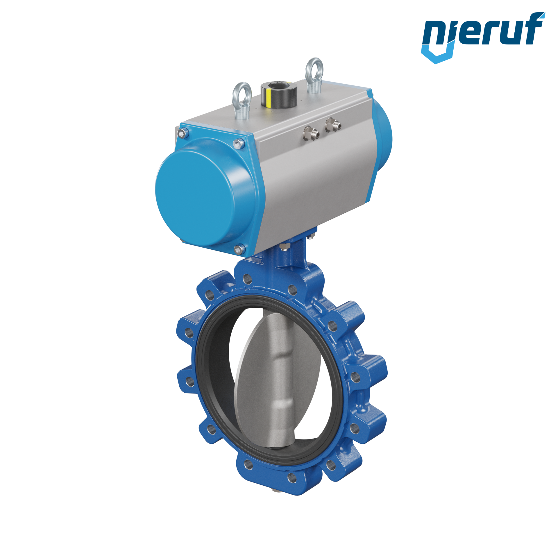 vanne papillon DN 250 AK02 EPDM DVGW eau potable, WRAS, ACS, W270 actionneur pneumatique à simple effet ouverture par ressort