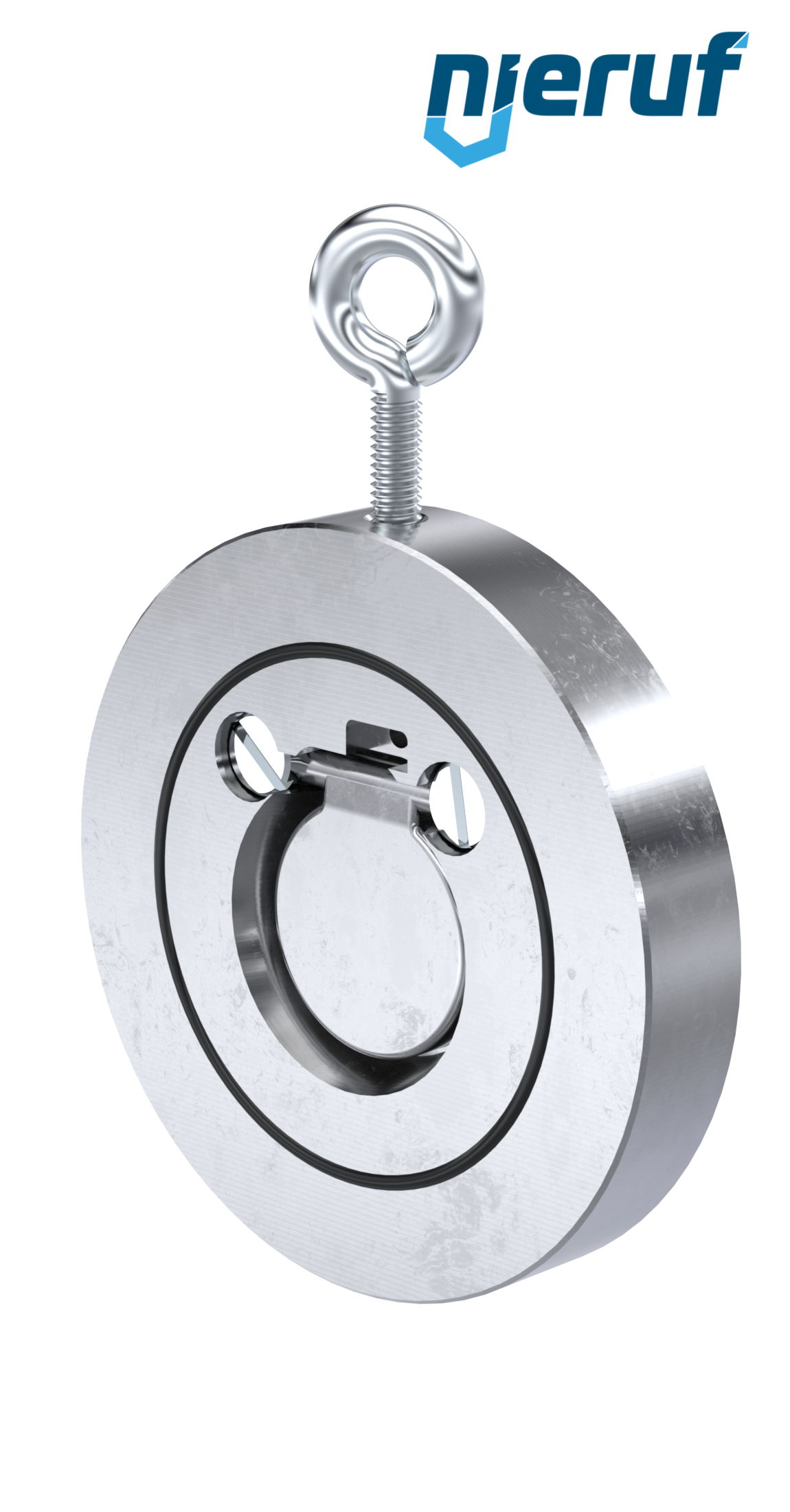 clapet anti-retour entre brides type wafer DN32 ZR01 acier 1.0460 (galvanisé) FKM (Viton)