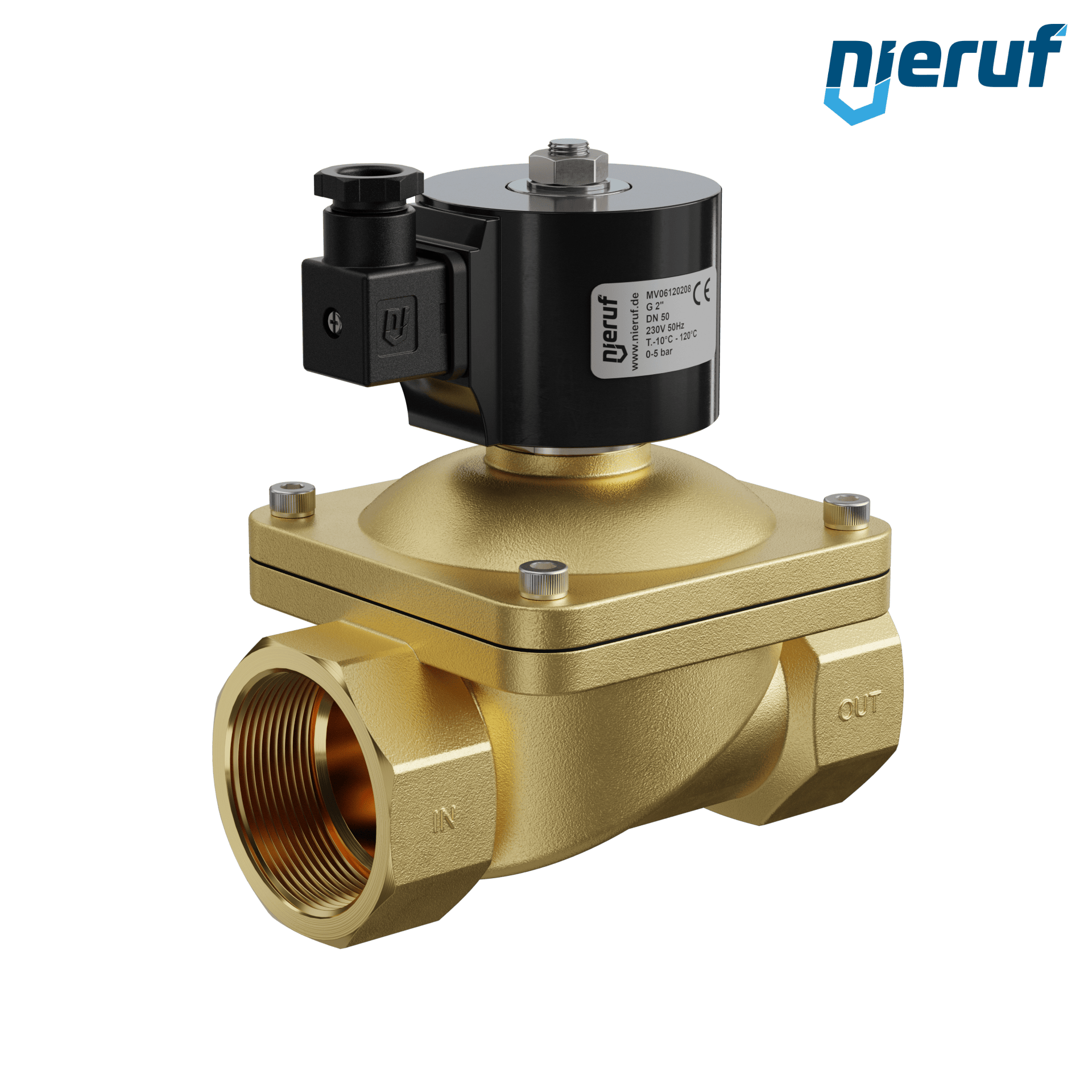 électrovanne pour vide G 2" pouce laiton MV06 FKM 230V 50Hz