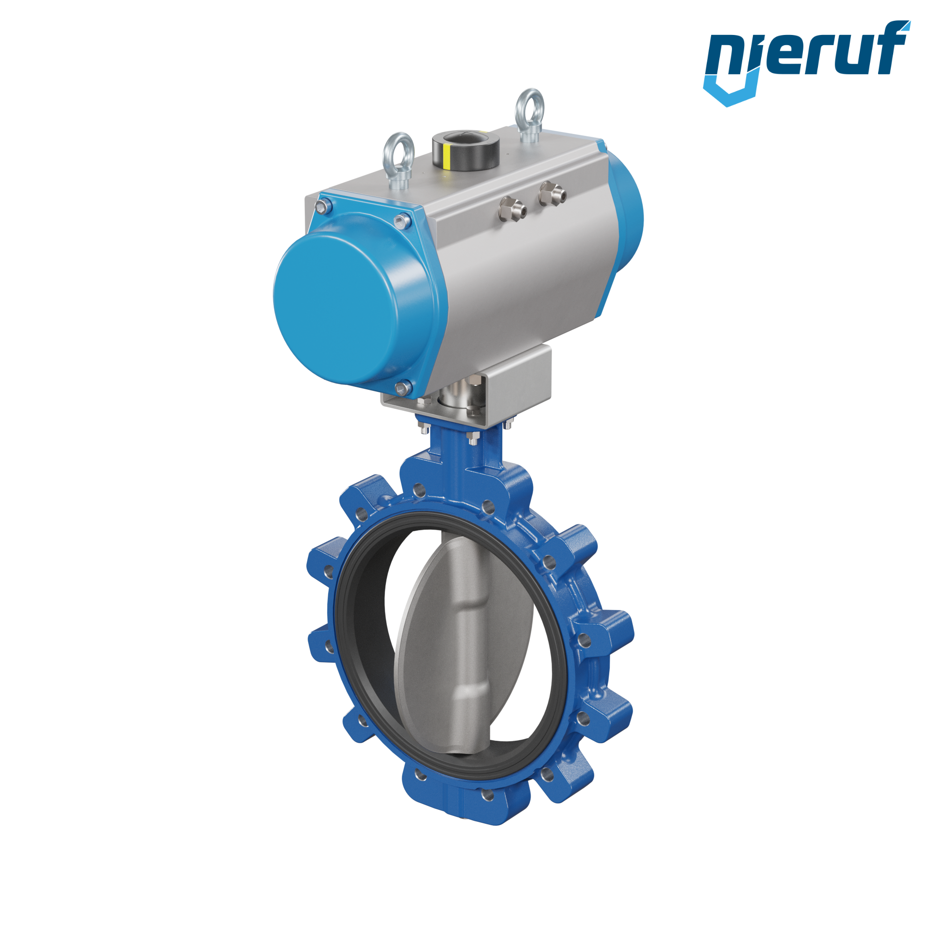 vanne papillon DN 300  AK02 FPM actionneur pneumatique à simple effet ouverture par ressort