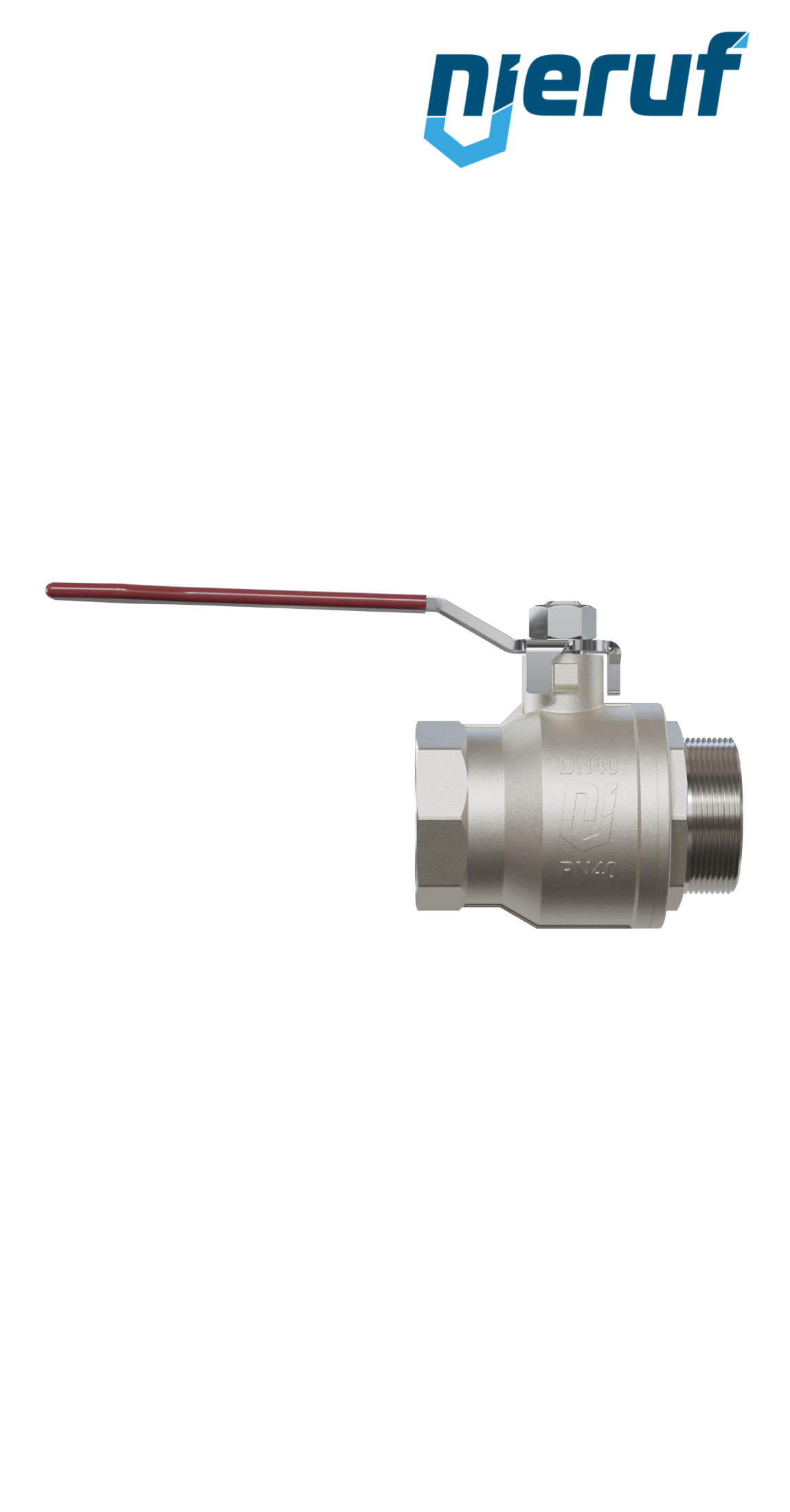 robinet à boisseau sphérique 2 voies DN40 - 1 1/2" pouce GK01 femelle x mâle