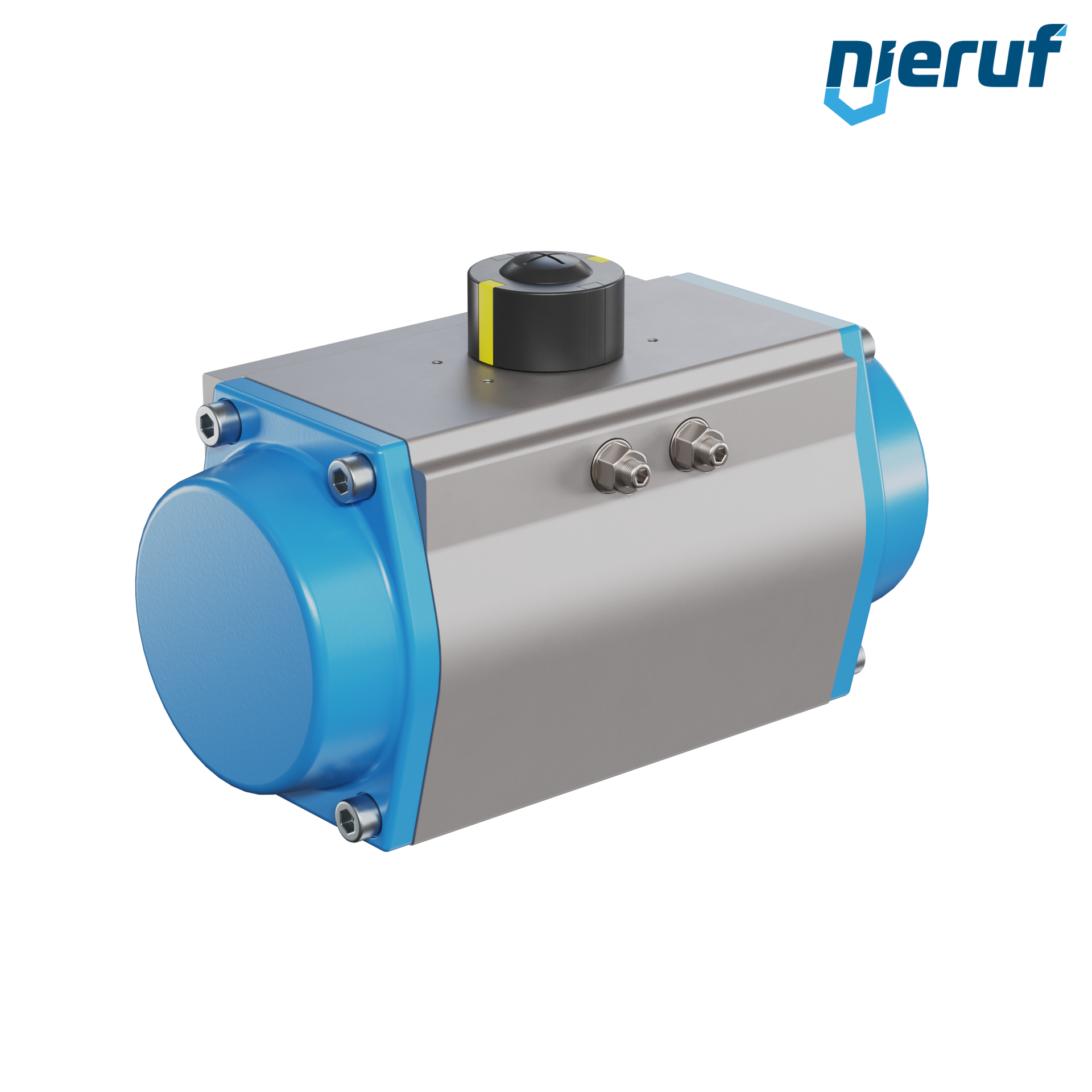 actionneur pneumatique AN02 simple effet, ouverture par ressort GS-125 90° avec 7 ressorts