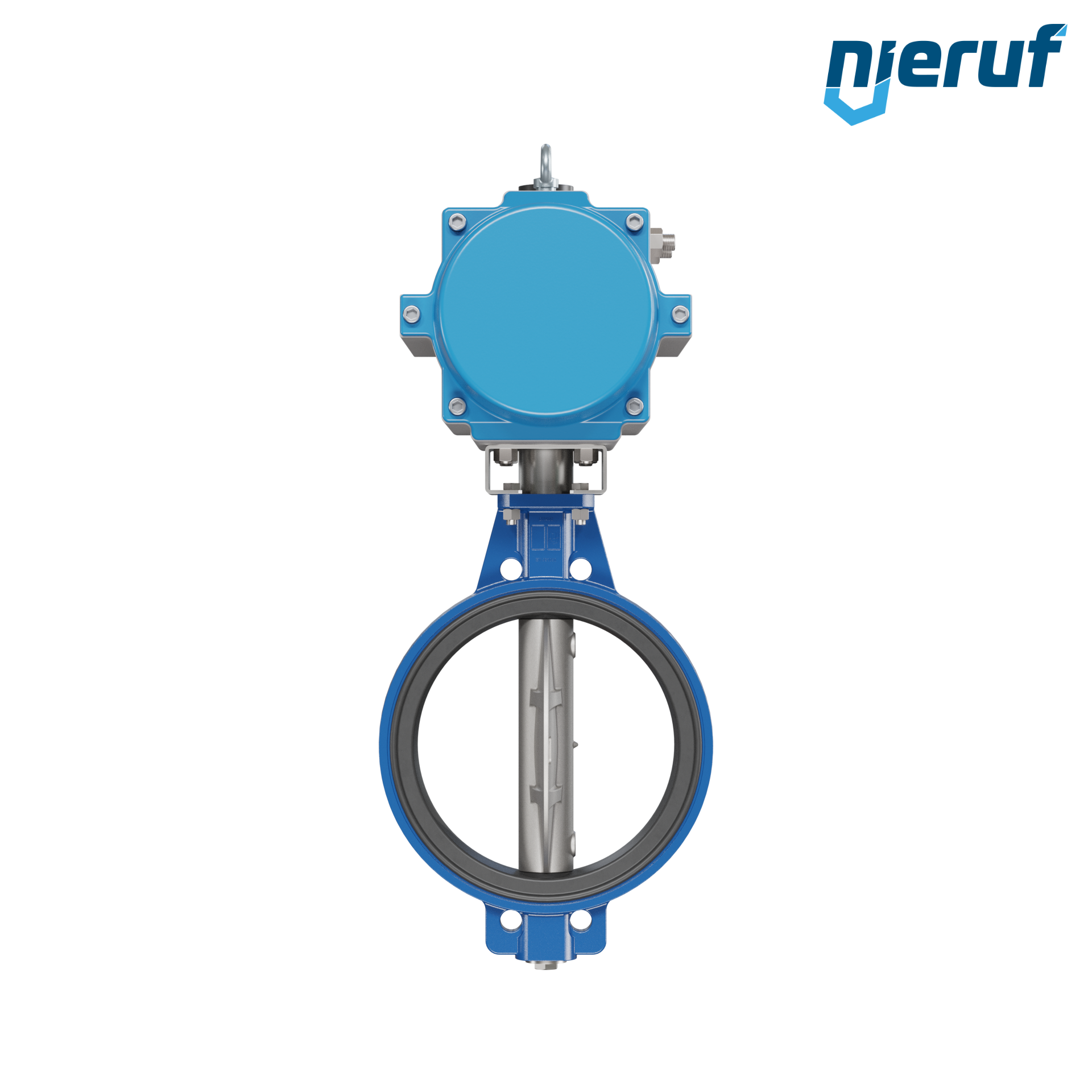 vanne papillon DN 400 AK01 NBR-70-noir DVGW gaz actionneur pneumatique à simple effet ouverture par ressort
