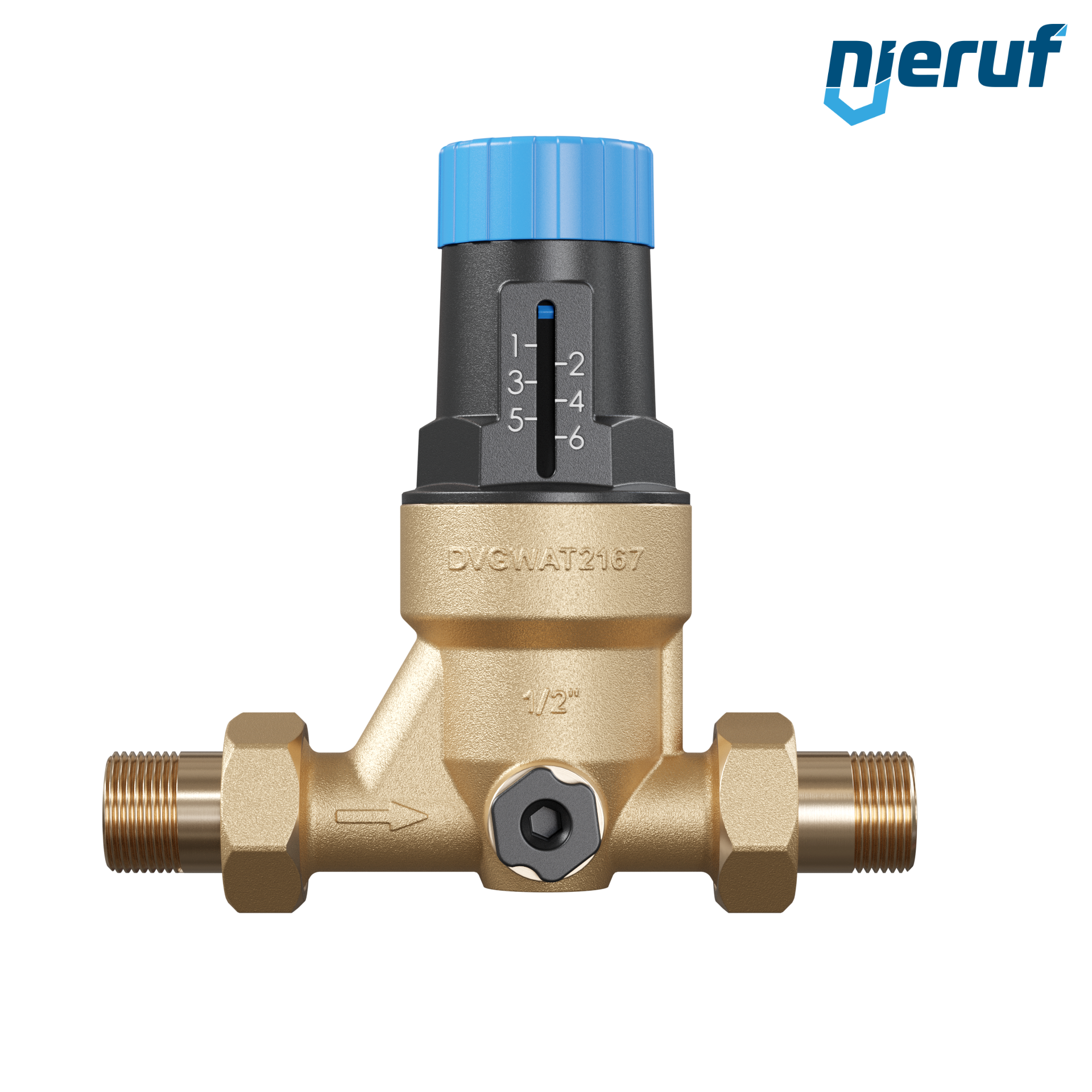 riduttore di pressione acqua potabile 3/4" pollici DM09 ottone NBR 1.5 - 6.0 bar
