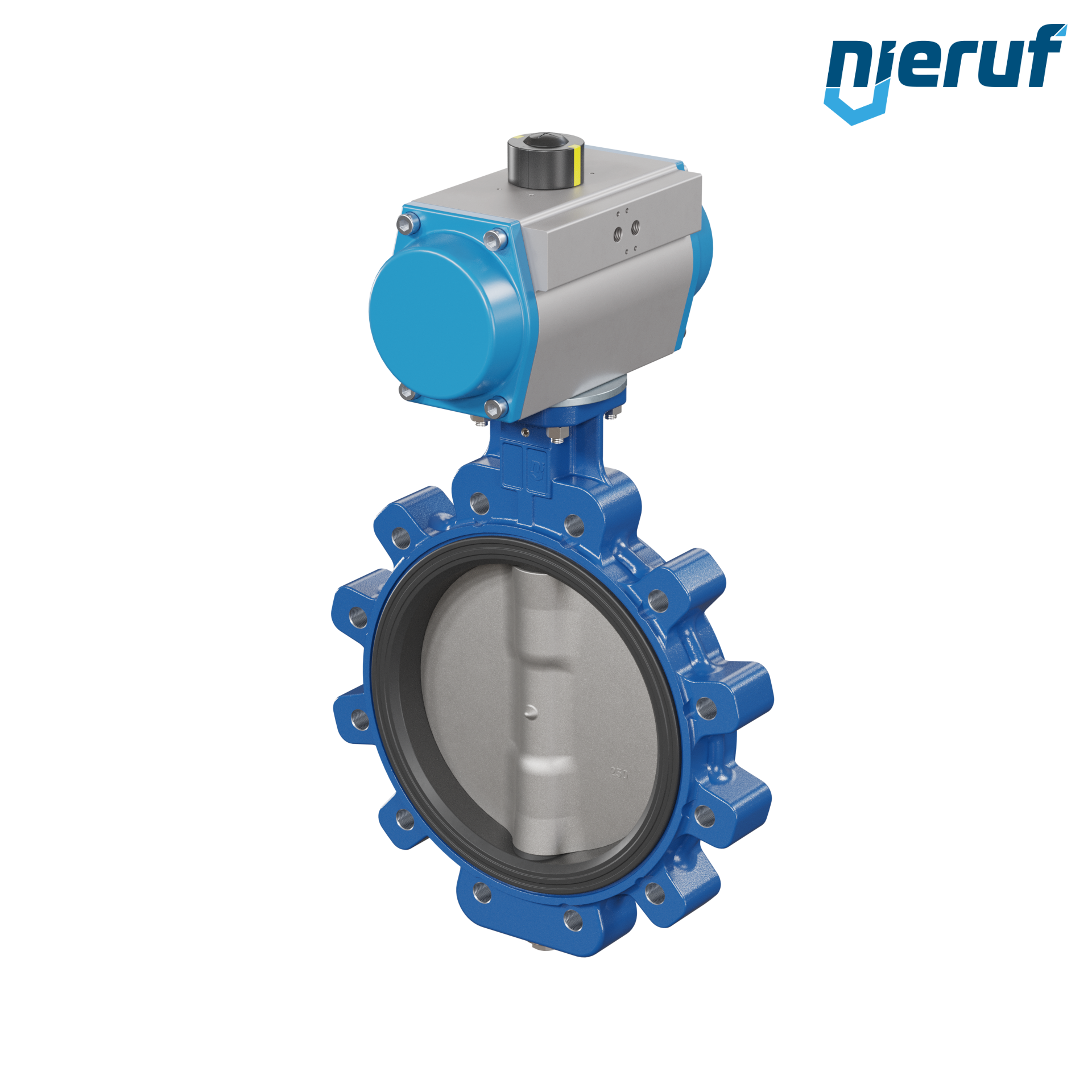 vanne papillon DN 250 AK02 EPDM DVGW eau potable, WRAS, ACS, W270 actionneur pneumatique à double effet