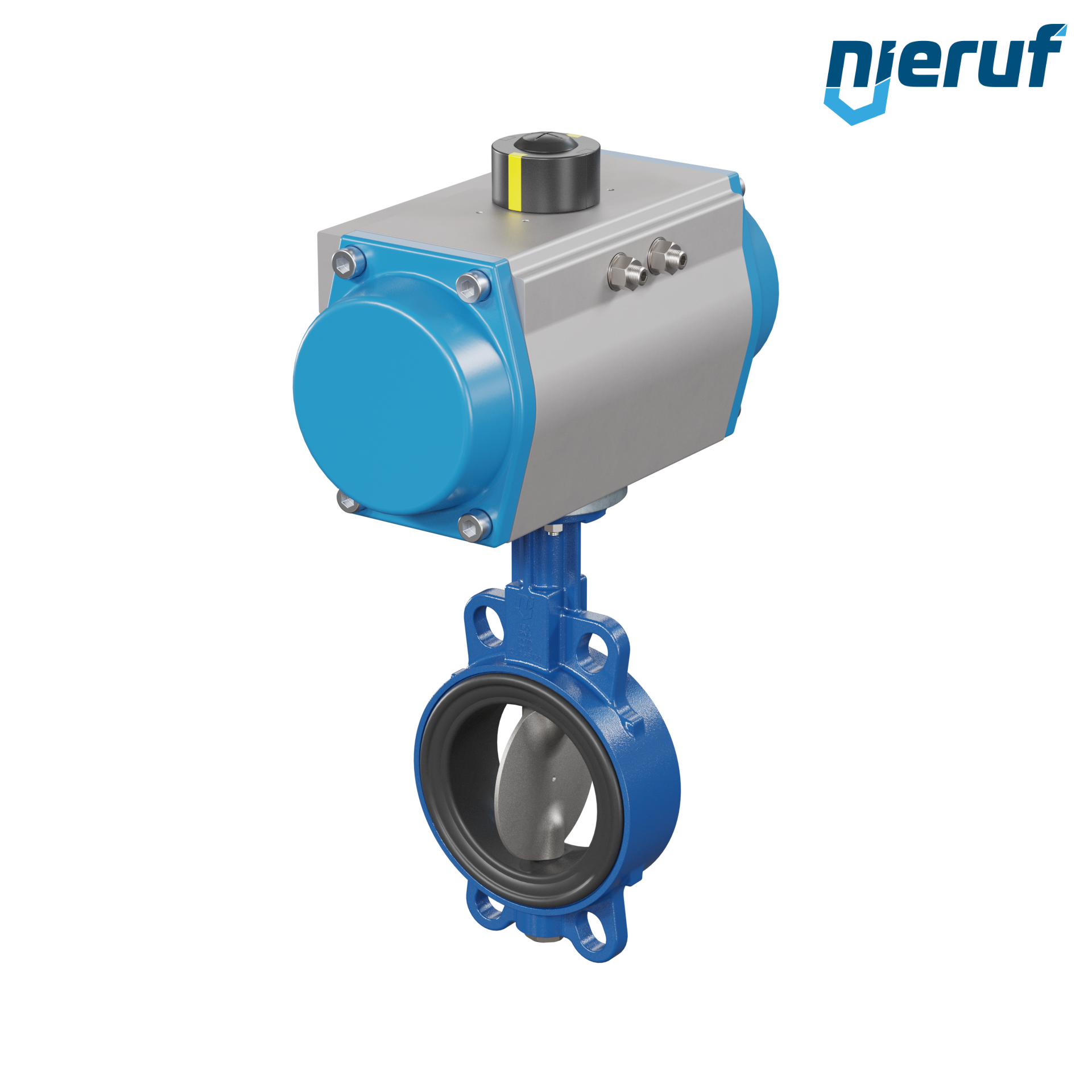 vanne papillon DN 100 AK01 EPDM DVGW eau potable, WRAS, ACS, W270 actionneur pneumatique à simple effet ouverture par ressort