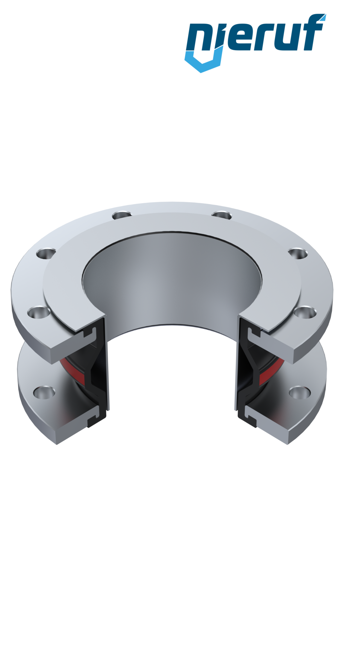 Compensateur déflecteur DN25 modèle KP04 brides en acier EPDM