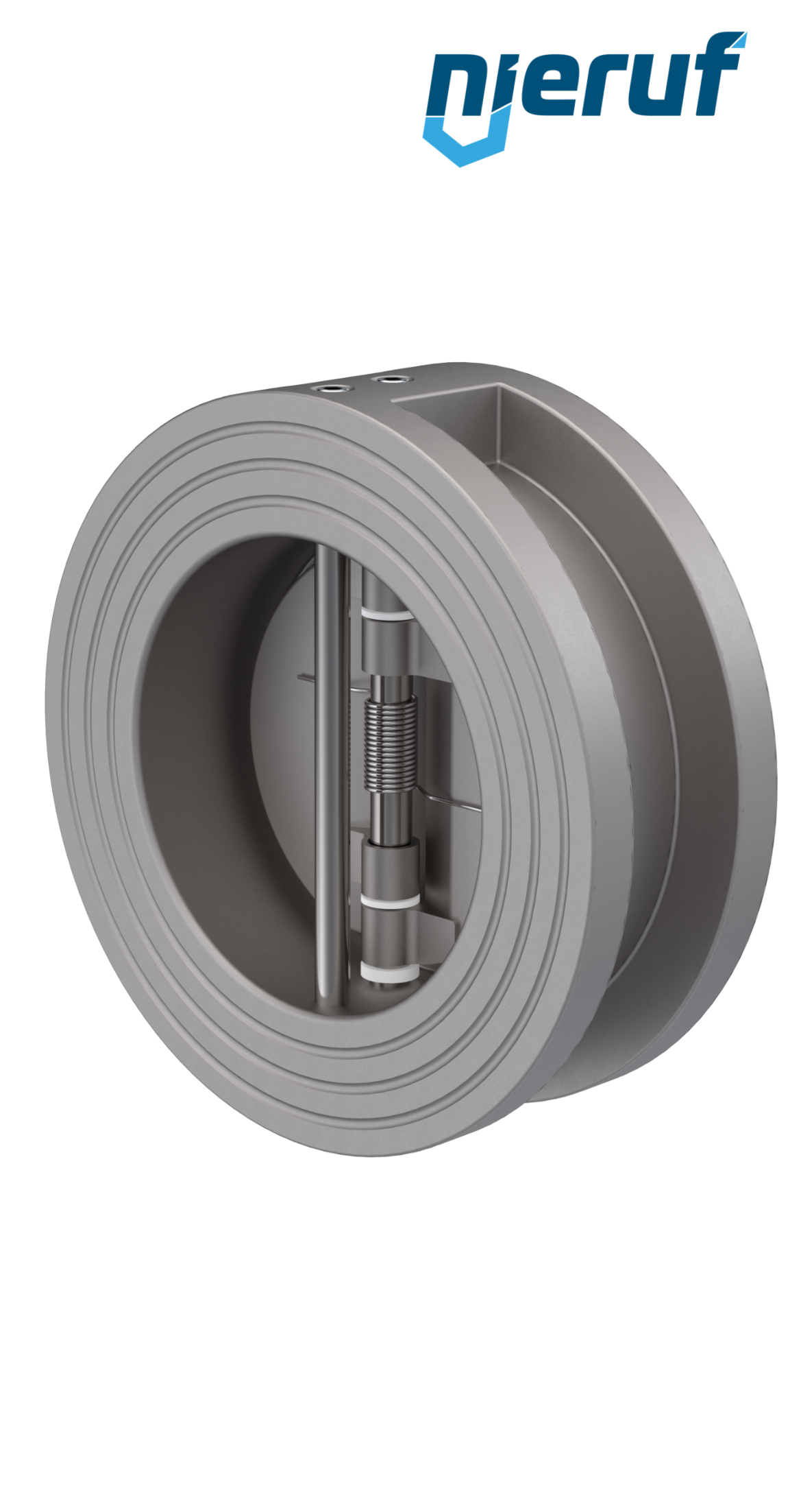 clapet anti-retour à double battant DN65 DR03 acier inoxydable 1.4408 NBR