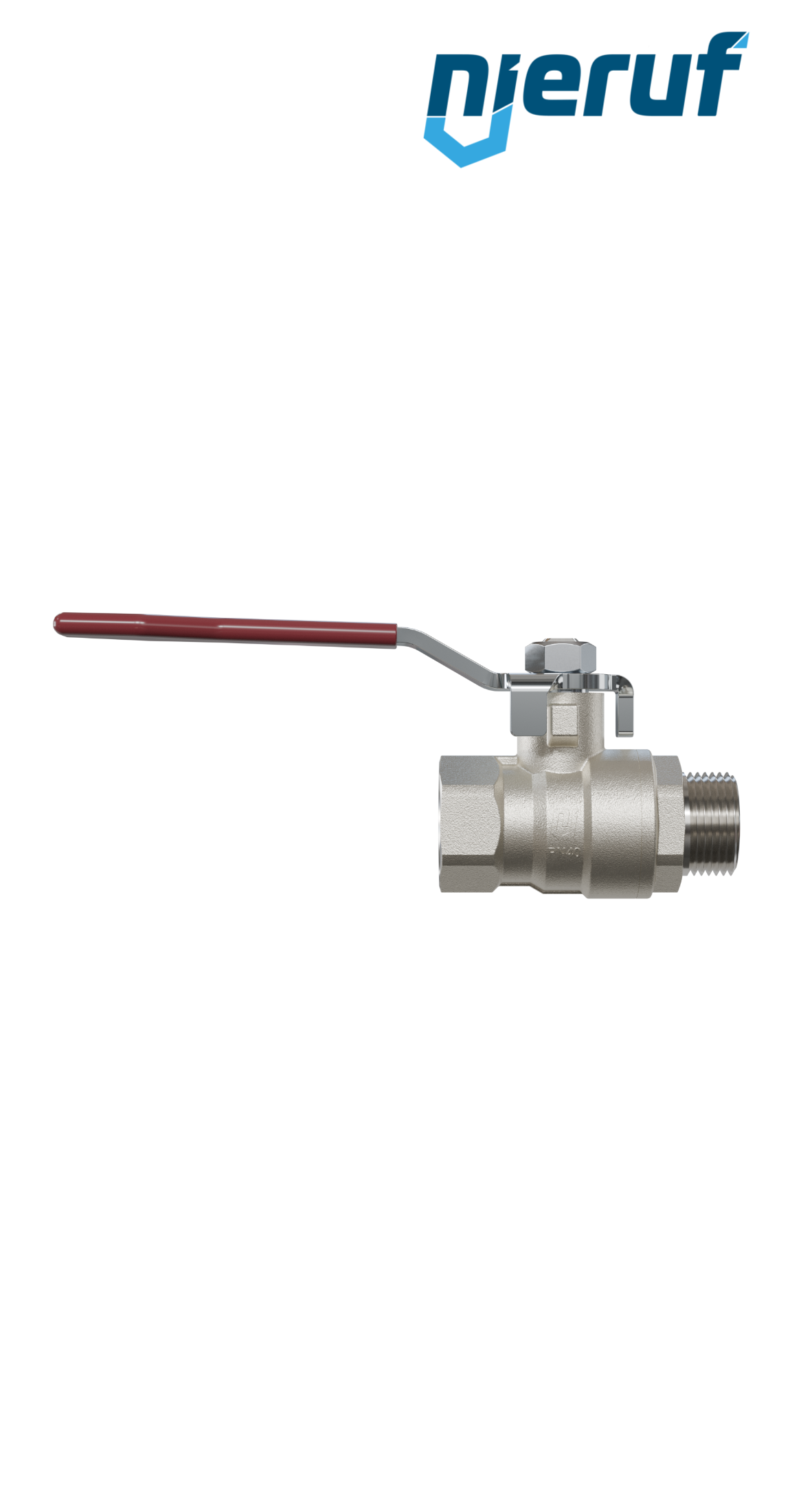 robinet à boisseau sphérique 2 voies DN10 - 3/8" pouce GK01 femelle x mâle