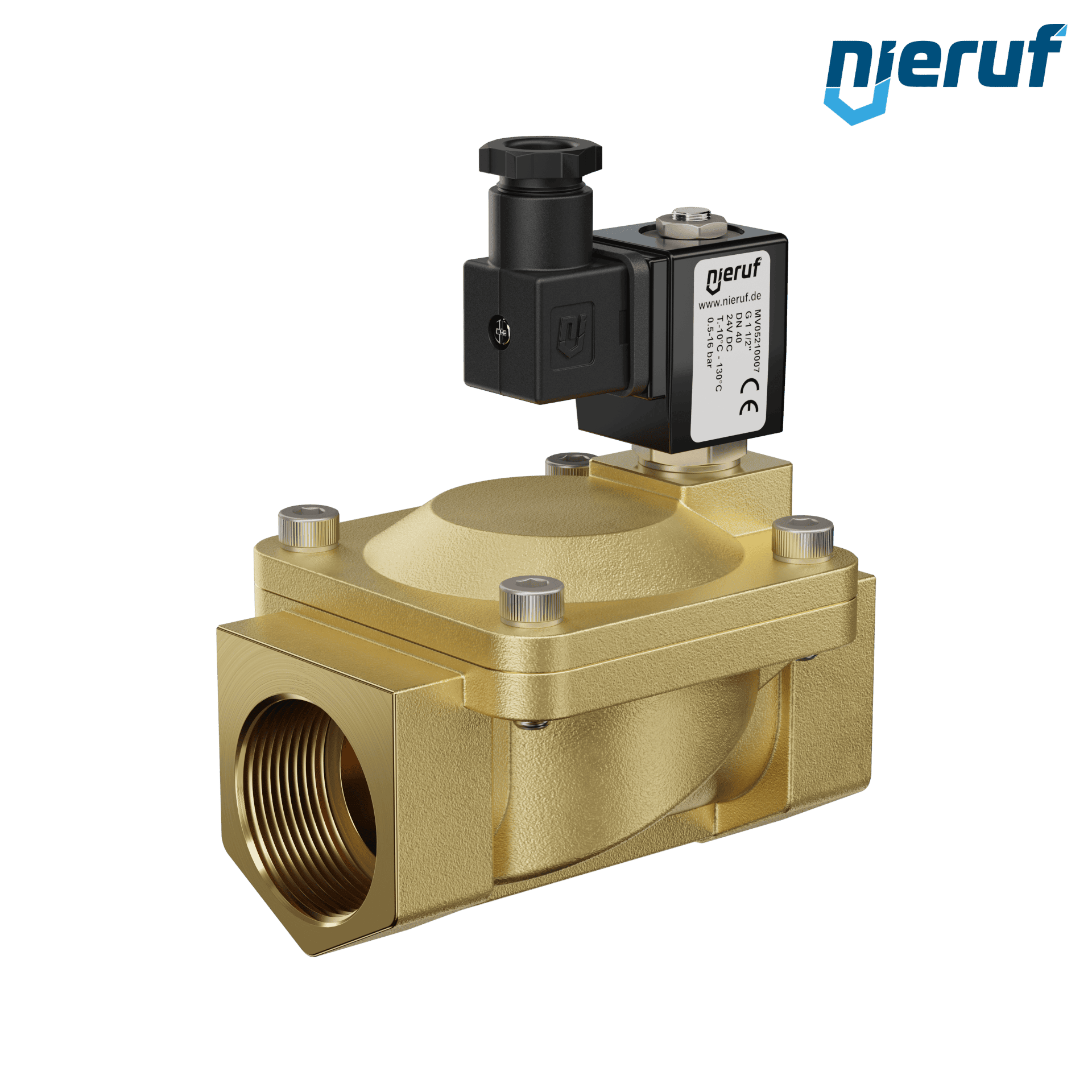 électrovanne G 1 1/2" pouce laiton MV05 EPDM 24V DC