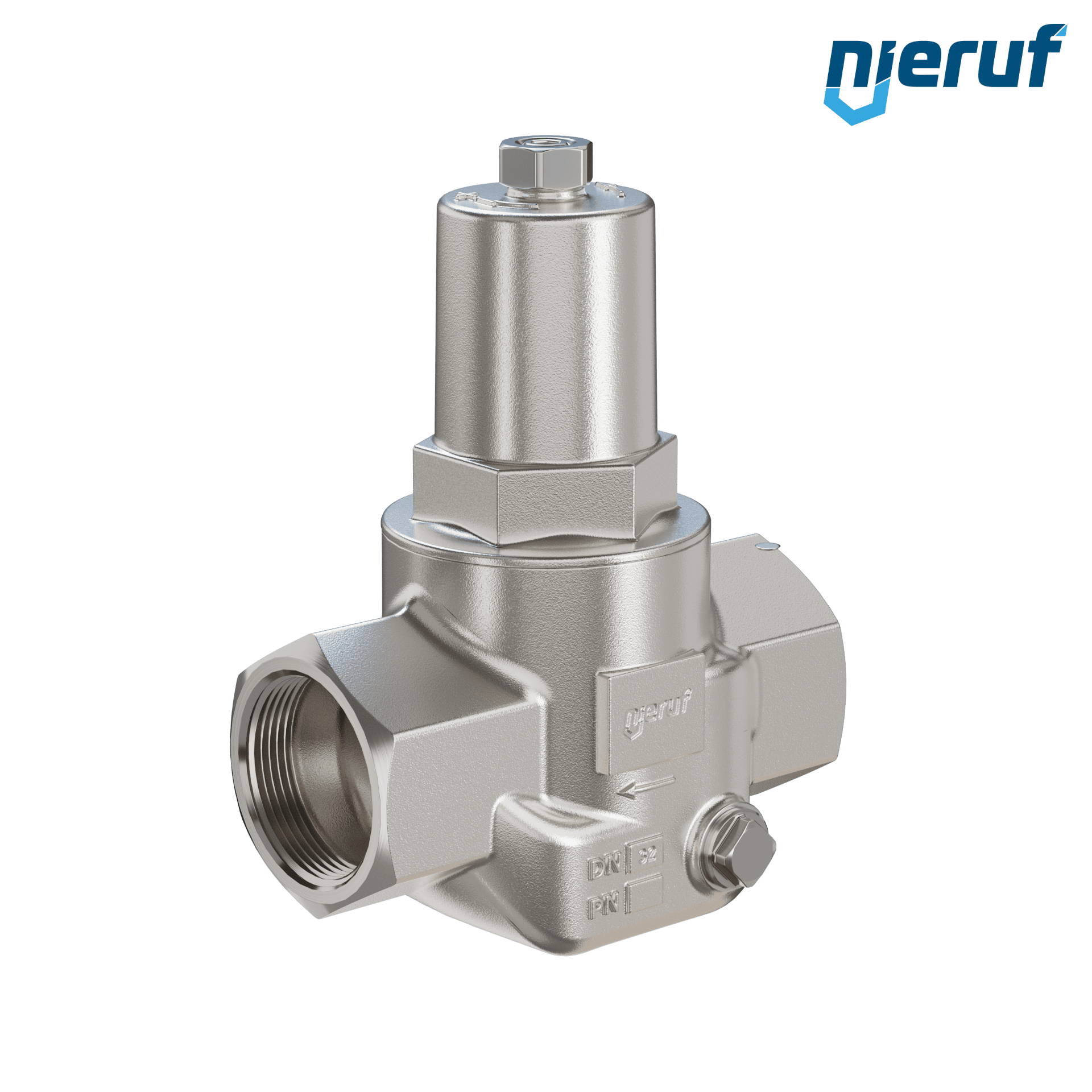réducteur de pression 1 1/4" pouce DM12 acier inoxydable FPM / FKM 0.5 - 9.0 bar