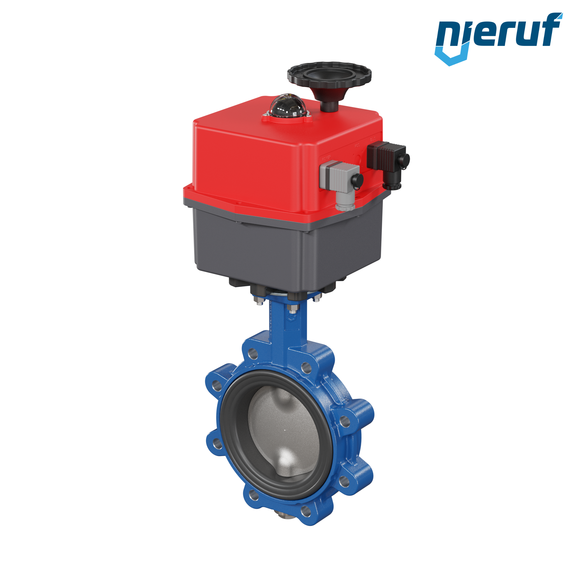 vanne papillon DN 125 avec oreilles taraudées / lug actionneur électronique 24-240V DVGW-eau potable