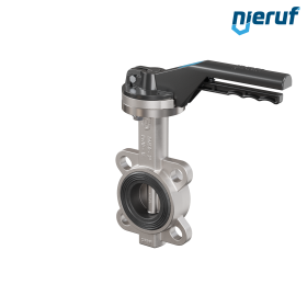 vanne papillon en acier inoxydable DN 50 PN16 AK08 EPDM levier manuel