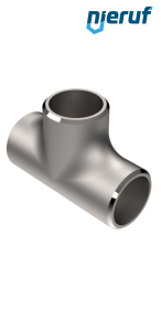 raccord en T (soudé) 48,3 x 2,0 acier inoxydable 1.4571