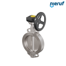 vanne papillon en acier inoxydable DN 200 PN16 AK08 métal volant