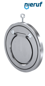 clapet anti-retour entre brides type wafer DN125 ZR01 acier 1.0460 (galvanisé) EPDM