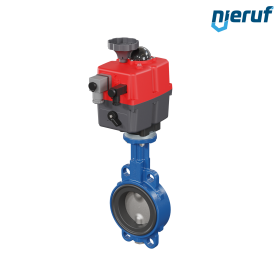 vanne papillon DN 80 avec oreilles centrées / wafer actionneur électronique 24-240V DVGW gaz