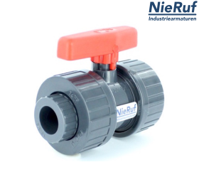robinet à boisseau sphérique en PVC d 32 KK01 PTFE/Viton