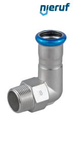 raccord coudé de transition 90° à sertir F DN40 - 42,0 mm mâle 1 1/2" pouce acier inoxydable raccord coudé de transition 90° à sertir F DN40 - 42,0 mm mâle 1 1/2" pouce acier inoxydable