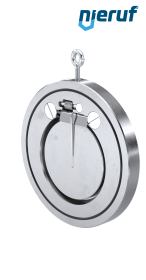 clapet anti-retour entre brides type wafer avec ressort DN125 ZR04 acier inoxydable 1.4408 EPDM