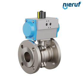 robinet à boisseau sphérique à brides DN50 PK05 actionneur rotatif pneumatique à double effet