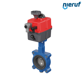 vanne papillon DN 65 avec oreilles taraudées / lug actionneur électronique 24-240V DVGW-eau potable