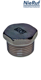 bouchon 1" pouce NPT acier inoxydable 316L mâle