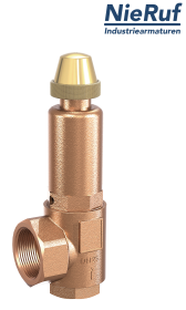 soupape de sûreté en équerre 3/4" x 1 1/4" femelle SV04 fluides liquides, bronze FKM soupape de sûreté en équerre 3/4" x 1 1/4" femelle SV04 fluides liquides, bronze FKM