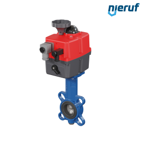 vanne papillon DN 40 avec oreilles centrées / wafer actionneur électronique 24-240V FPM