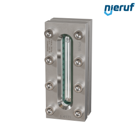 hublot d'observation pour réservoir  L=170mm  BS03 acier inoxydable 1.4571 verre borosilicate, reflex 16bar