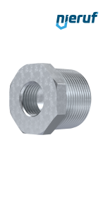 Raccord en fonte malléable raccord réducteur n° 241, 2" x 1 1/4" pouce galvanisé