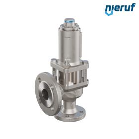 soupape de sûreté à brides étanche au gaz avec manchon d'étanchéité DN25/DN40 SF07 acier moulé, FKM, sans dispositif de levage