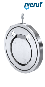 clapet anti-retour entre brides type wafer DN100 ZR02 acier inoxydable 1.4408 FKM (Viton)