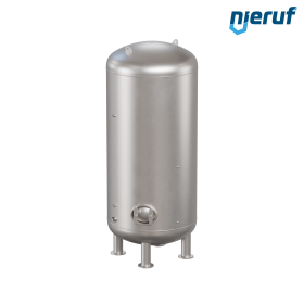 Réservoir d'eau sous pression debout BE04 7000 litres, 0-6 bar, acier inoxydable