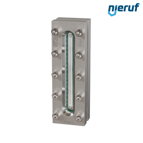 hublot d'observation pour réservoir  L=220mm  BS03 acier inoxydable 1.4571 verre borosilicate, reflex 16bar