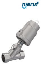 vanne à siège incliné G 1 1/4" pouce SC01 acier inoxydable