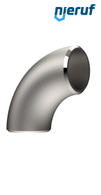 raccord coudé (soudé) 90° 48,3 x 2,0 acier inoxydable 1.4571