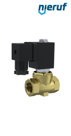 électrovanne à membrane G 1/2" pouce laiton MV04 FKM 24V DC