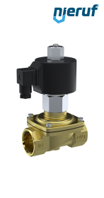 électrovanne DN20 G 3/4" pouce laiton MV06 FKM 24V DC NO