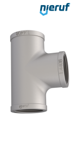 raccord en T 1 1/4" pouce acier inoxydable 316 raccord d'angle de 90° femelle