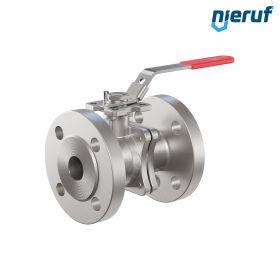 robinet à boisseau sphérique à brides DN25 PN40 FK06 acier inoxydable 1.4408 robinet à boisseau sphérique à brides DN25 PN40 FK06 acier inoxydable 1.4408