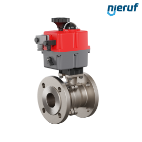 robinet à boisseau sphérique à brides électrique DN50 - 2" pouce EK05 acier inoxydable 24V