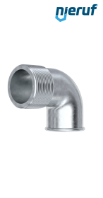 Raccord en fonte malléable raccord coudé n° 92, DN15 - 1/2" pouce galvanisé