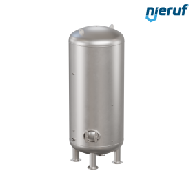 Réservoir d'eau sous pression debout BE04 6000 litres, 0-10 bar, acier inoxydable